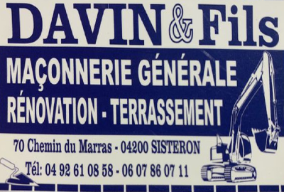 Davin & Fils Maçonnerie Sisteron