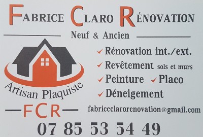 Fabrice Claro Rénovation Méolans Revel