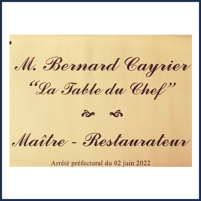 Restaurant La Table du Chef