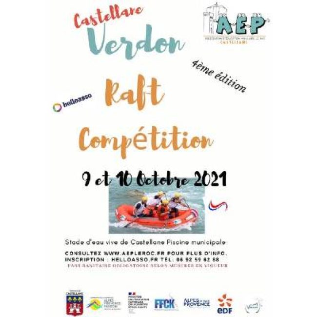 Castellane. Raft Compétition Nationale