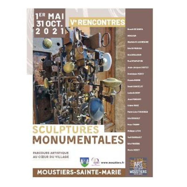 Les Rencontres de Sculptures Monumentales de Moustiers Sainte Marie jusqu&rsquo;au 31 octobre 2021