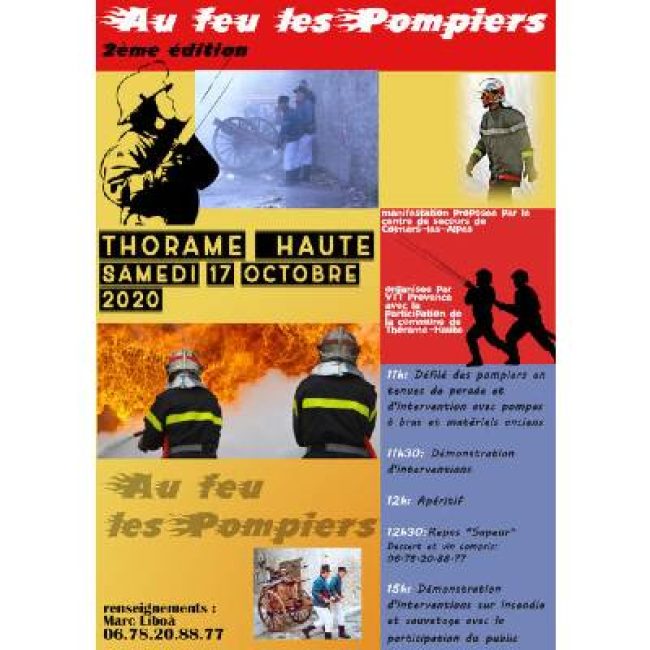 Thorame-Haute. 2ème édition de Au feu les pompiers