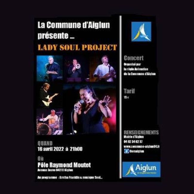 Aiglun. Concert : Lady Soul Project