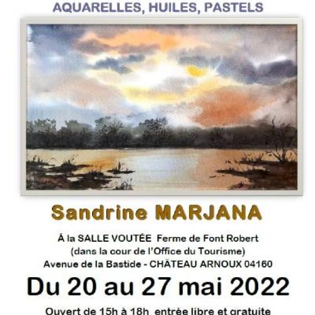 Exposition de Peintures de Sandrine Marjana