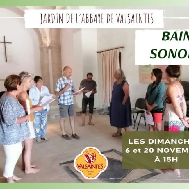 Chant improvisé et bain sonore à l’abbaye de Valsaintes à Simiane-la-Rotonde