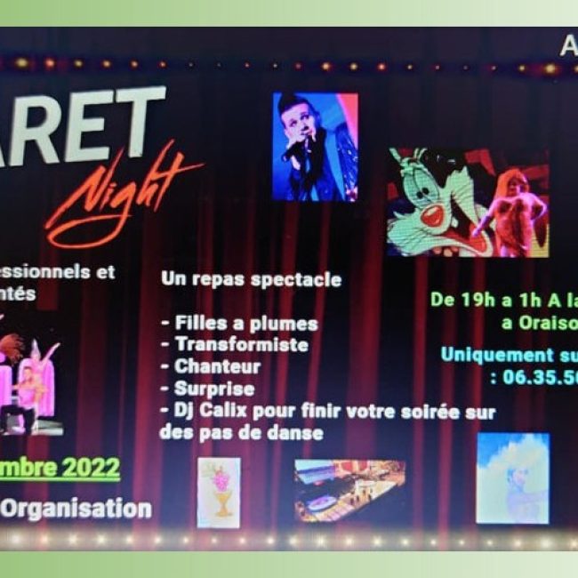 Cabaret Night à Oraison