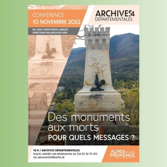 Des monuments aux morts pour quels messages ? à Digne les Bains