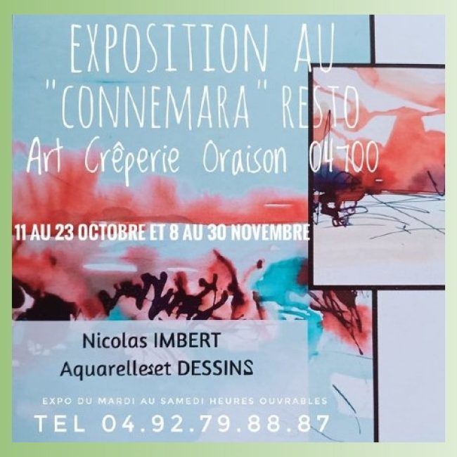 Exposition de Nicolas Imbert à Oraison