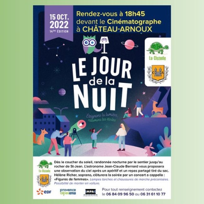 14ème édition Le jour de la nuit Château-Arnoux-Saint-Auban