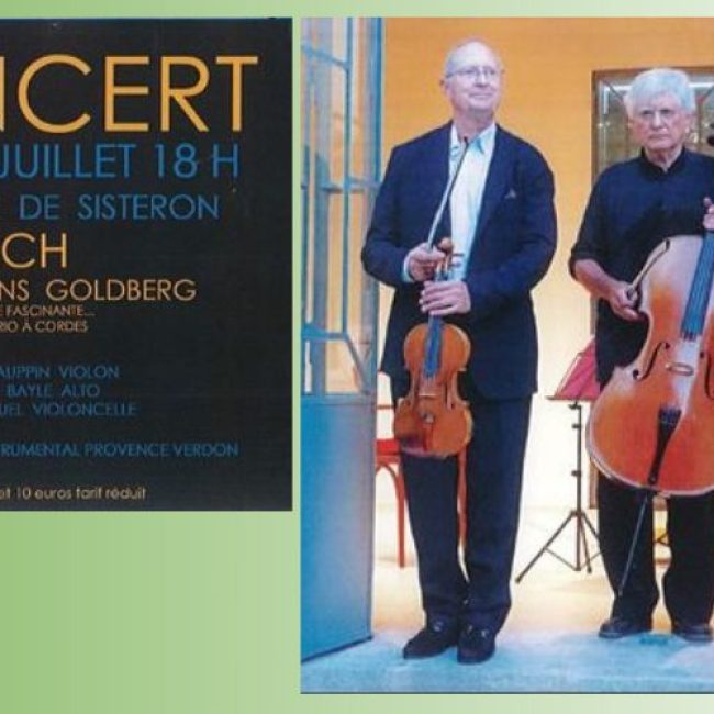 Sisteron. Concert : Bach &#8211; Les variations Goldberg